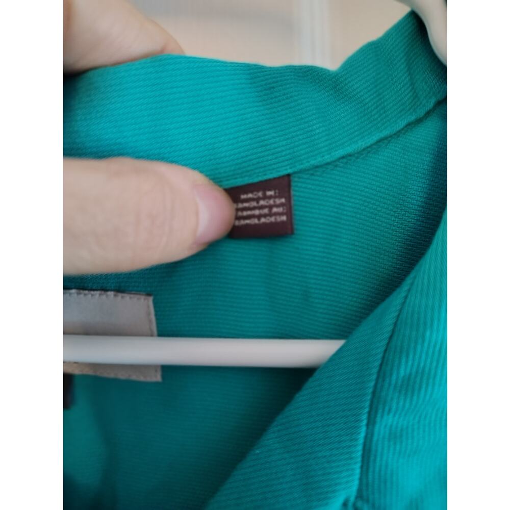Oak Hill Shirt Mens 3XL Mint Green Camp Bowling Hawaiian Casual Pocket - Picture 3 of 3
